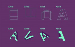 Advidi logo system design