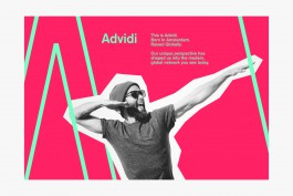 Advidi identity composition editorial or web