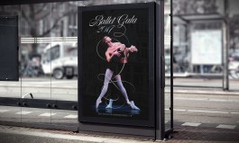 Ballet gala poster on the street